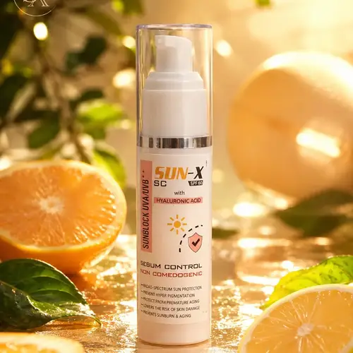 SUN-X SC SPF 60 Sebum Control Sunblock with Hyaluronic Acid