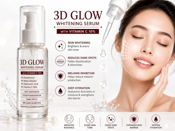 3D Glow Whitening Serum with Vitamin C 10%